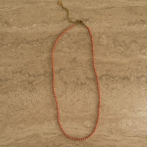 Coral ketting orange rose